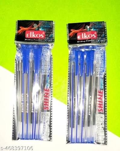 Elkos Shine Ball Pen Blue Colour